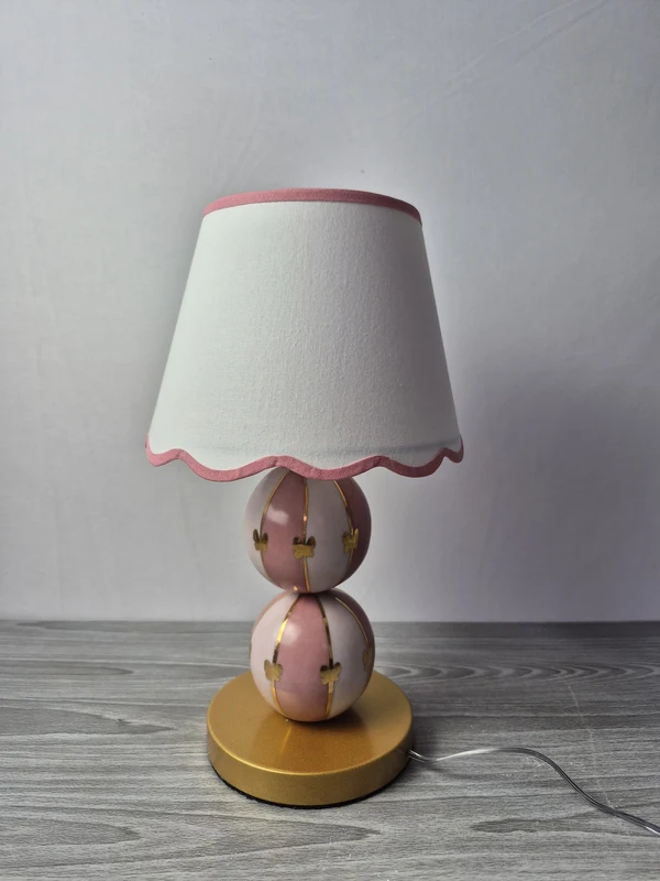 Abajur de Mesa de Porcelana 100% Pintado a Mão